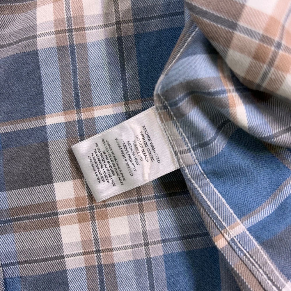 UNTUCKit Long Sleeve Button Down Shirt Men's Large Terrantez Plaid Wrinkle Free - Picture 6 of 11